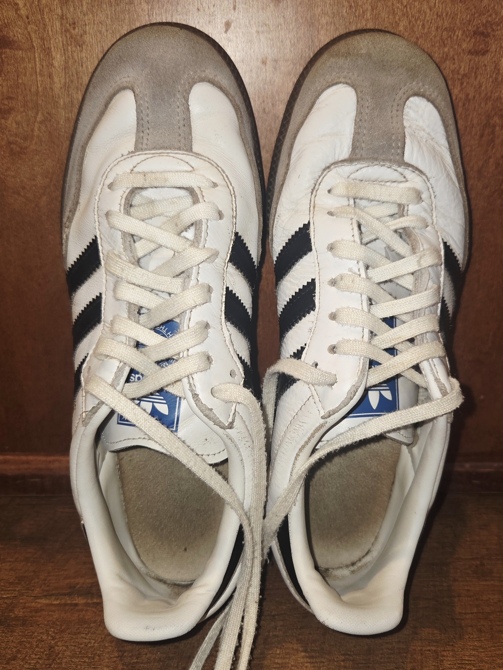 Adidas Unisex White and Black Classic Sneakers